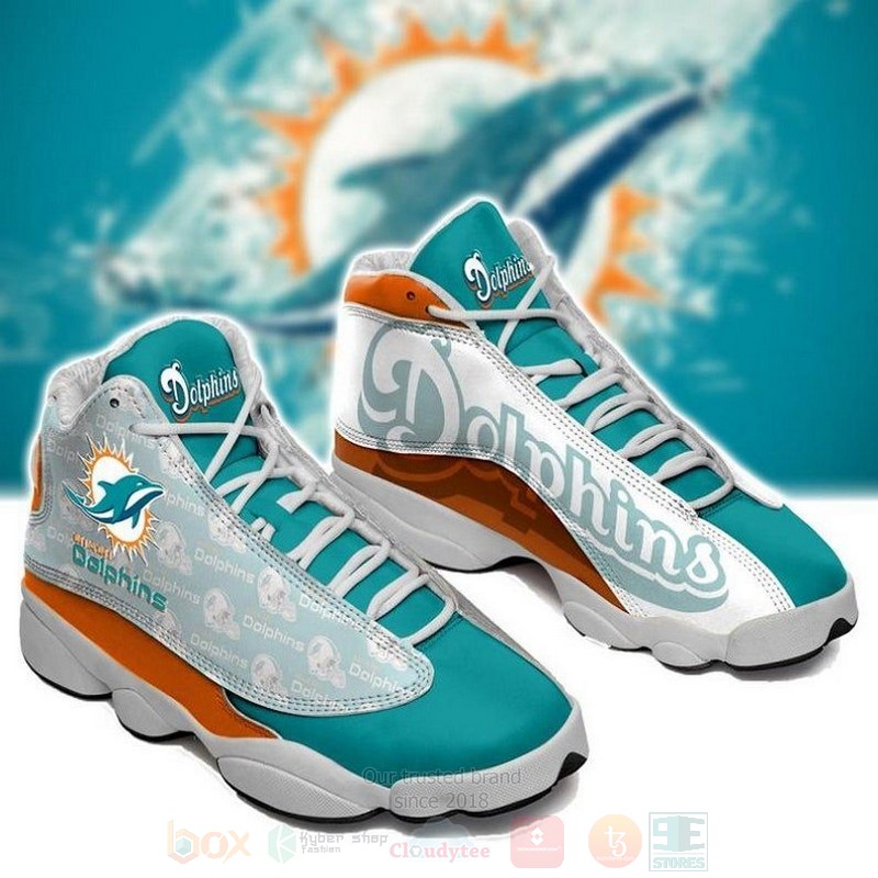 Miami Dolphins NFL Air Jordan 13 Shoes