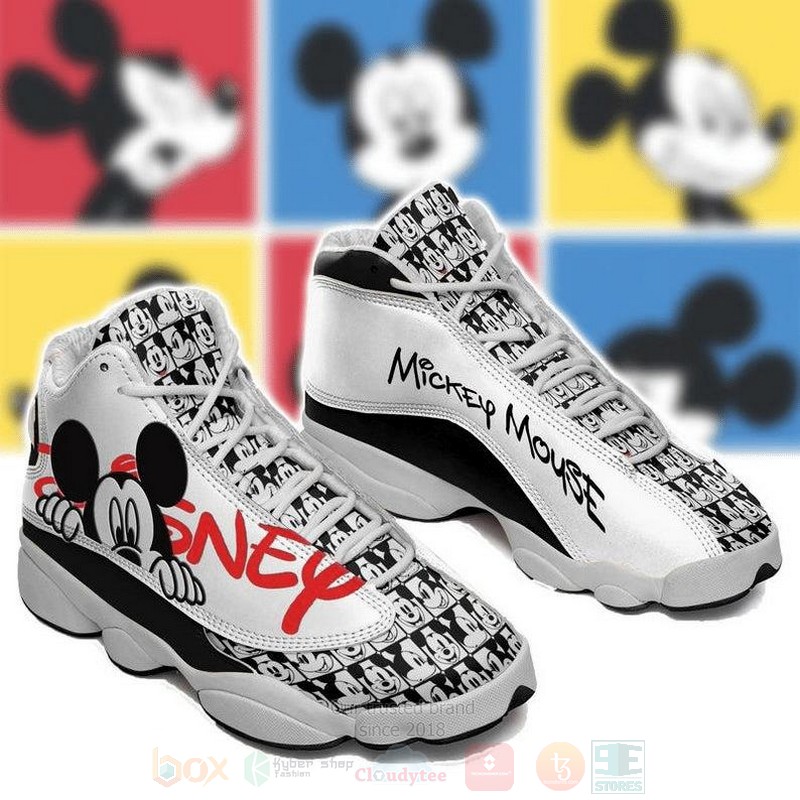 Mickey Mouse Disney Cartoon Air Jordan 13 Shoes