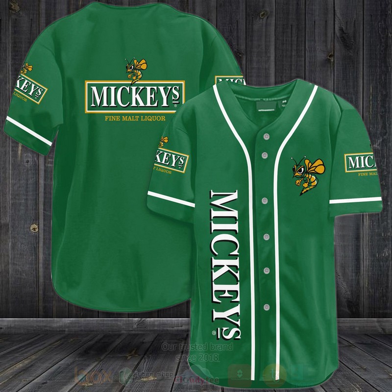 Mickeys Fine Malt Liquor Baseball Jersey Shirt