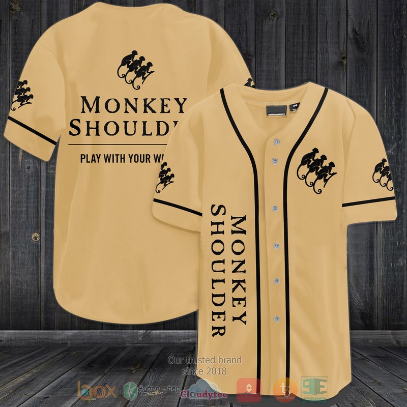 Monkey Shoulder Play with your whisky Baseball Jersey