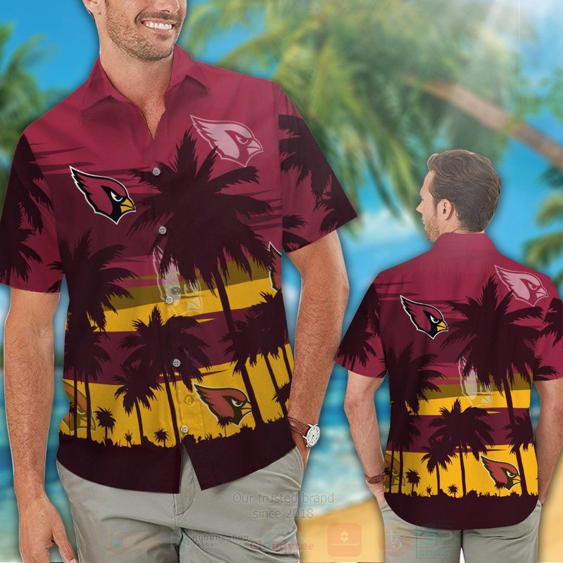 NFL Arizona Cardinals Eagle Hawaiian Shirt Short