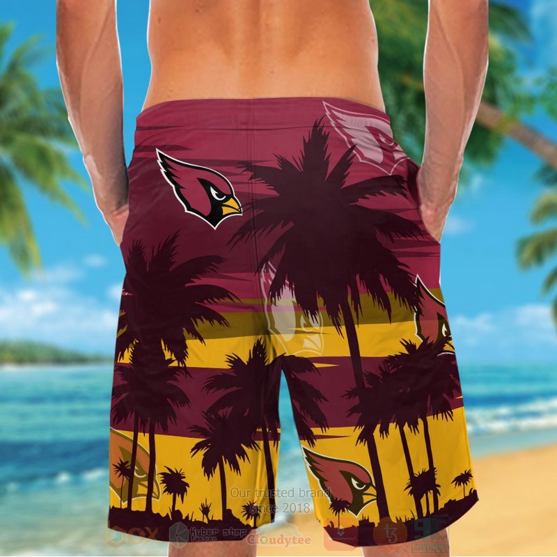 NFL Arizona Cardinals Eagle Hawaiian Shirt Short 1 2 3 4 5