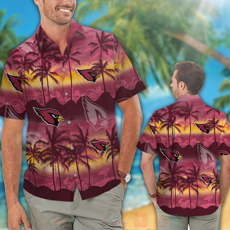 NFL Arizona Cardinals Surf Hawaiian Shirt Short