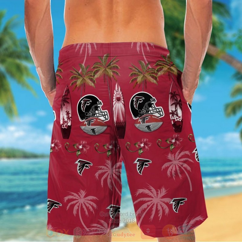 NFL Atlanta Falcons Coconut tree Hawaiian Shirt Short 1 2 3 4 5