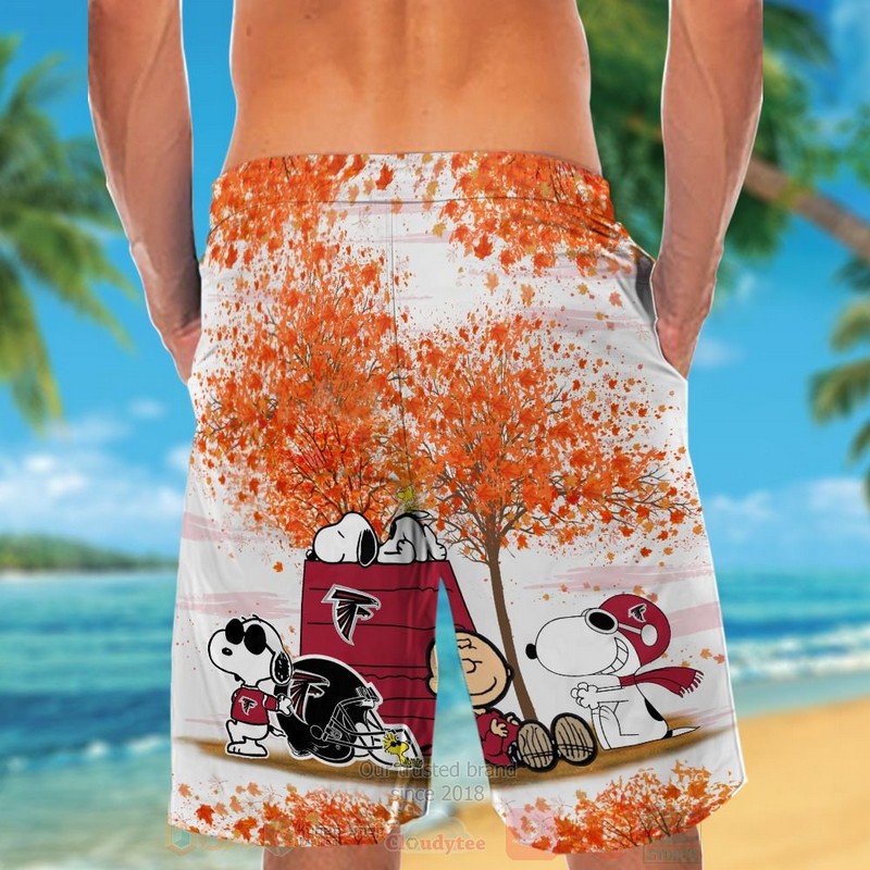 NFL Atlanta Falcons Snoopy Autumn Hawaiian Shirt Short 1 2 3 4 5
