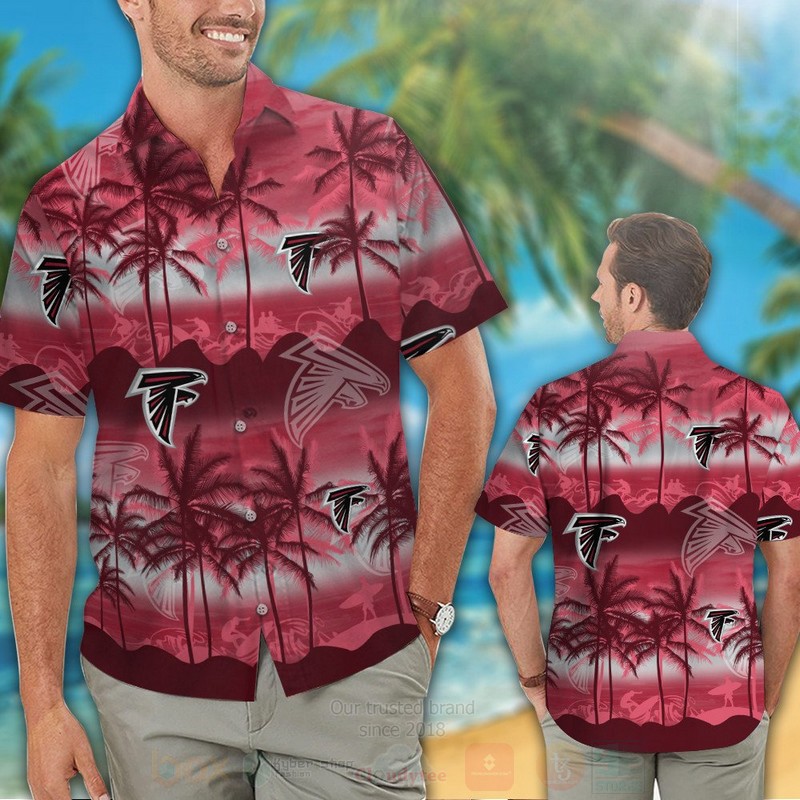 NFL Atlanta Falcons Surf Hawaiian Shirt Short