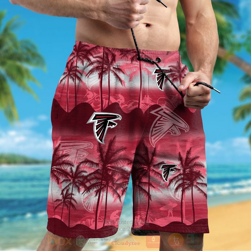 NFL Atlanta Falcons Surf Hawaiian Shirt Short 1 2 3 4
