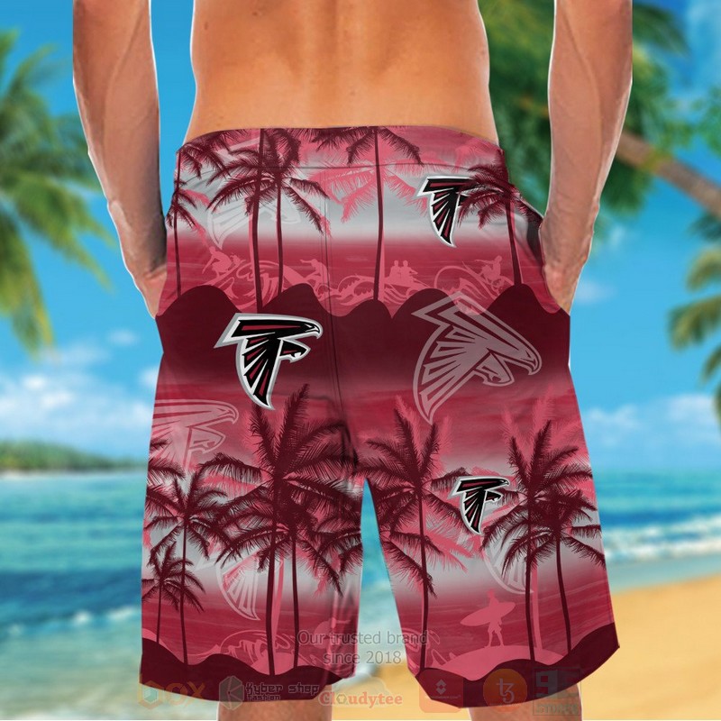 NFL Atlanta Falcons Surf Hawaiian Shirt Short 1 2 3 4 5