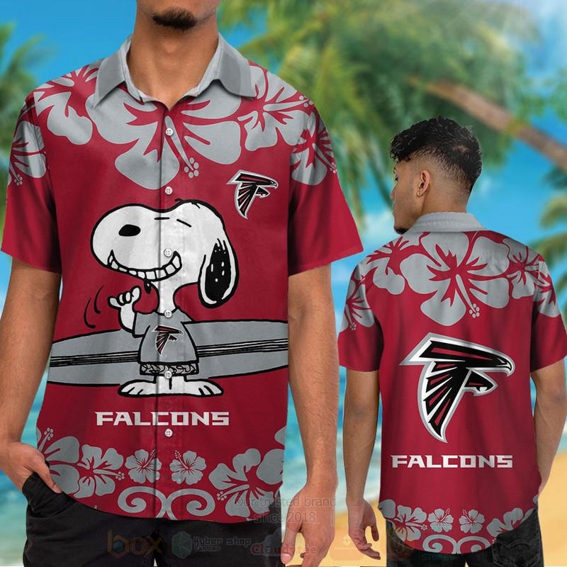 NFL Atlanta Falcons and Snoopy Hawaiian Shirt Short