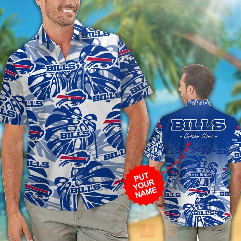 NFL Buffalo Bills Custom Name Hawaiian Shirt Short
