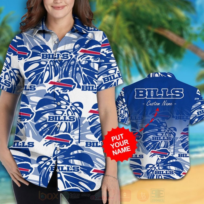 NFL Buffalo Bills Custom Name Hawaiian Shirt Short 1
