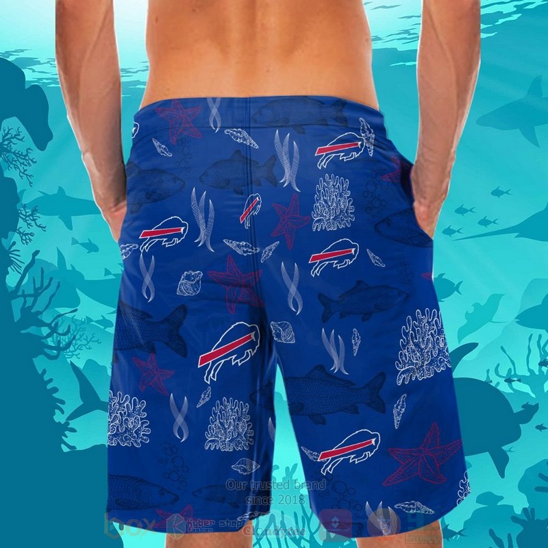 NFL Buffalo Bills Fish Hawaiian Shirt Short 1 2 3 4 5