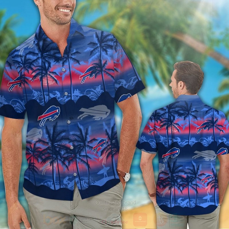 NFL Buffalo Bills Surf Hawaiian Shirt Short