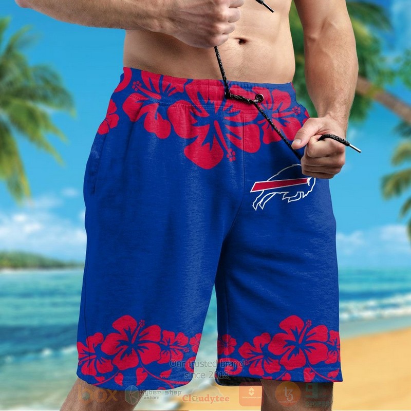 NFL Buffalo Bills and Mickey Mouse Hawaiian Shirt Short 1 2 3 4