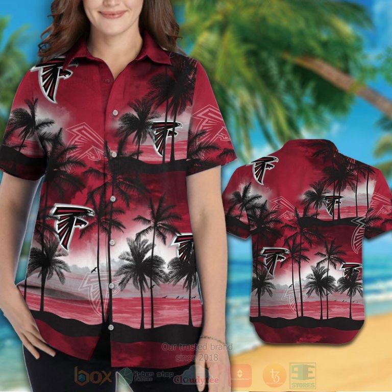 NFL The Atlanta Falcons Hawaiian Shirt Short 1 2