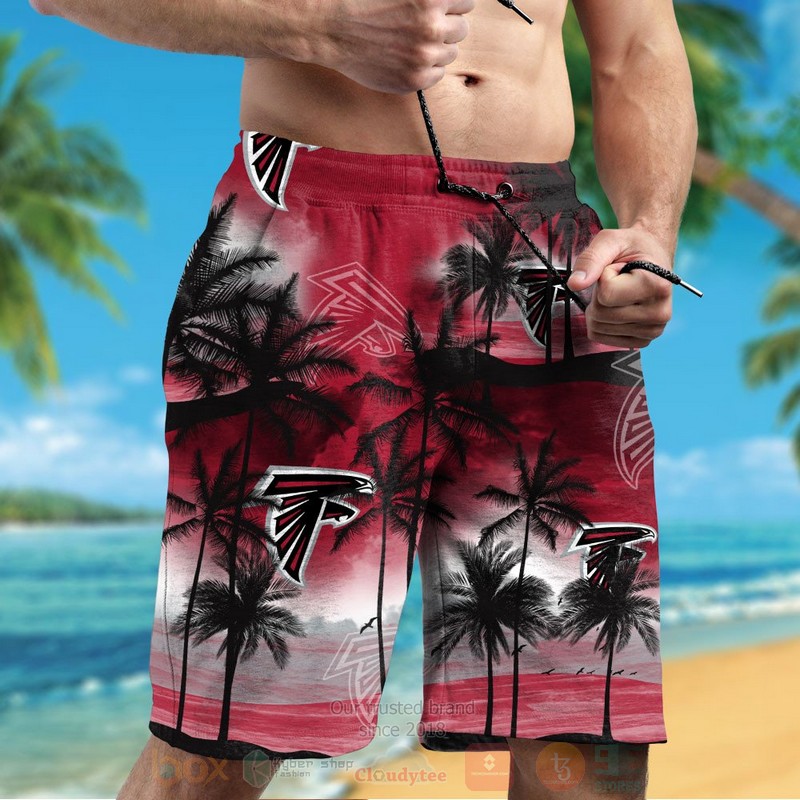 NFL The Atlanta Falcons Hawaiian Shirt Short 1 2 3 4