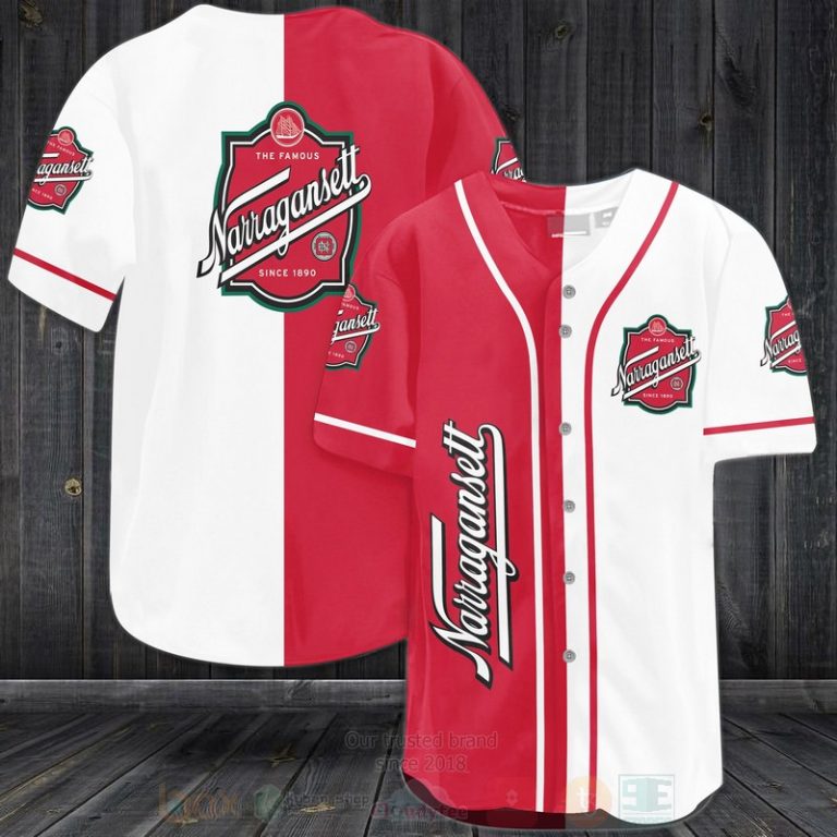 Narragansett Brewing Baseball Jersey Shirt