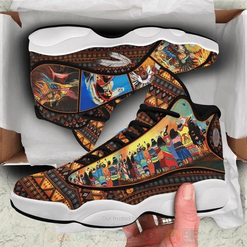 Native America Pow Wow Air Jordan 13 Shoes