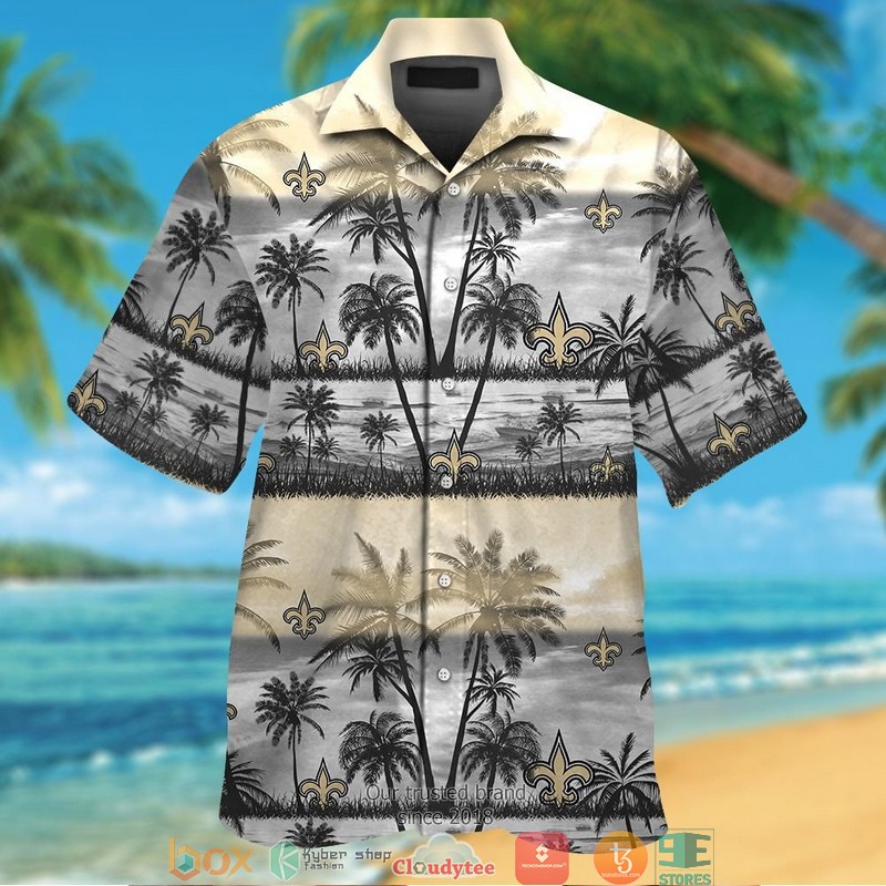 New Orleans Saints Coconut island Hawaiian Shirt short