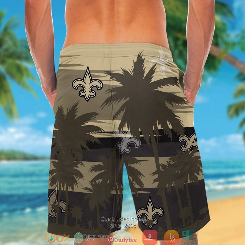 New Orleans Saints Dark coconut island Hawaiian Shirt short 1 2 3 4 5