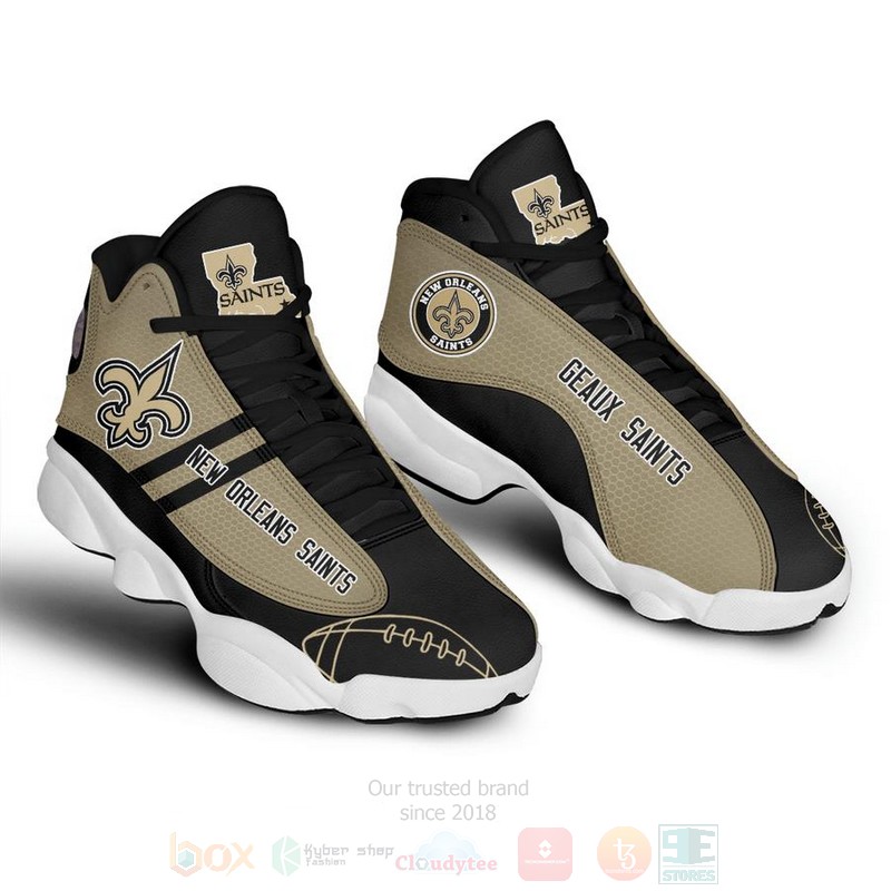 New Orleans Saints NFL Air Jordan 13 Shoes