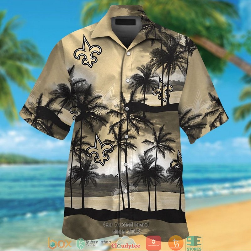 New Orleans Saints coconut island Ocean Hawaiian Shirt short