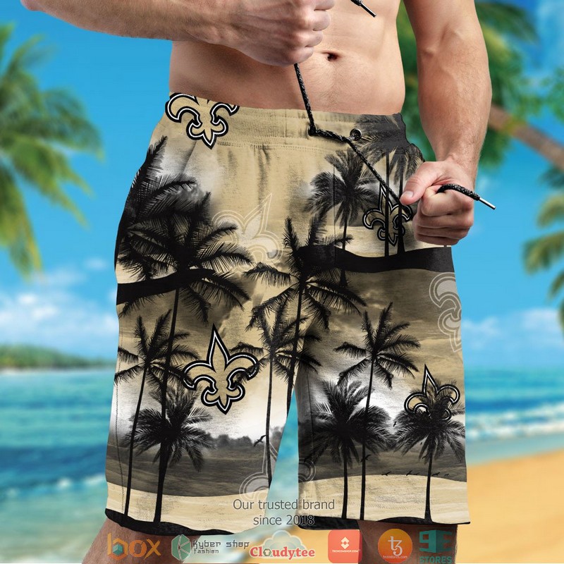 New Orleans Saints coconut island Ocean Hawaiian Shirt short 1 2 3 4