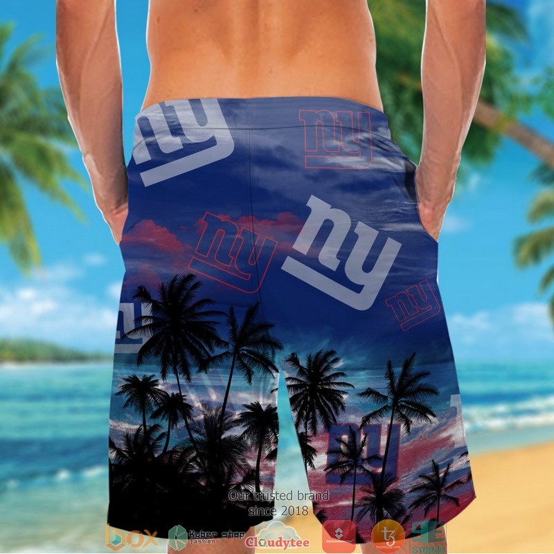 New York Giants Coconut Island Navy Hawaiian Shirt short 1 2 3 4 5