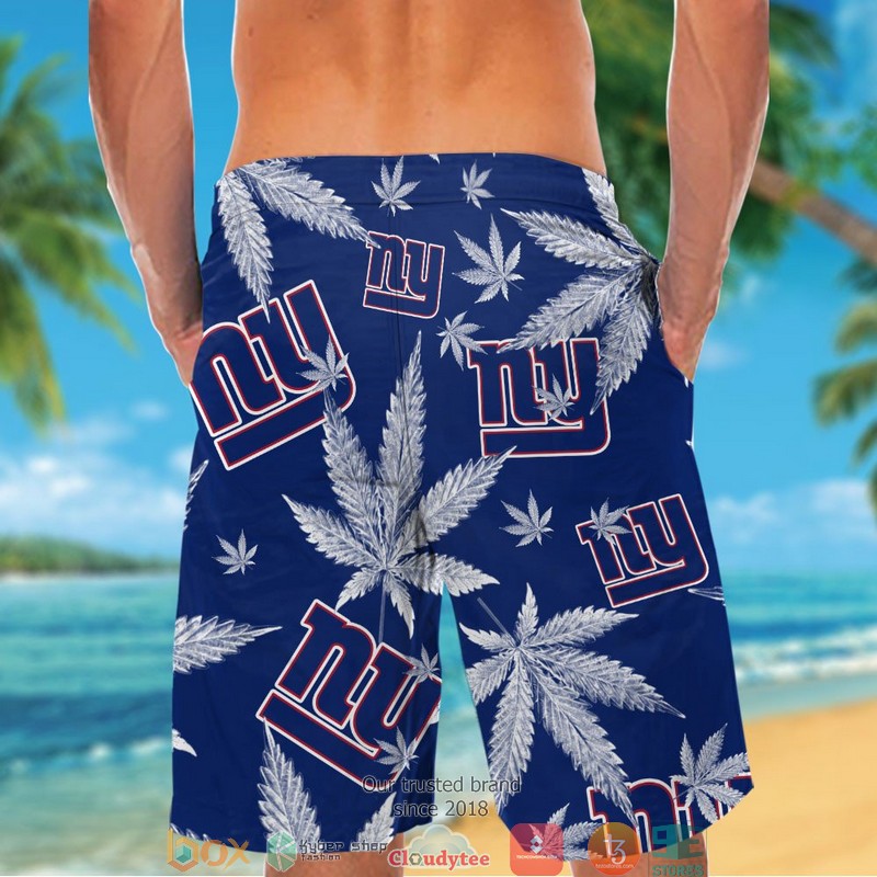 New York Giants cannabis Hawaiian Shirt short 1 2 3 4 5