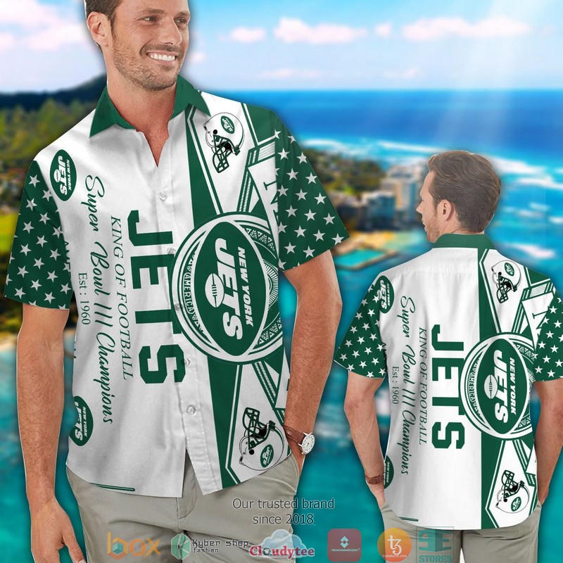 New York Jets King of football Hawaiian Shirt