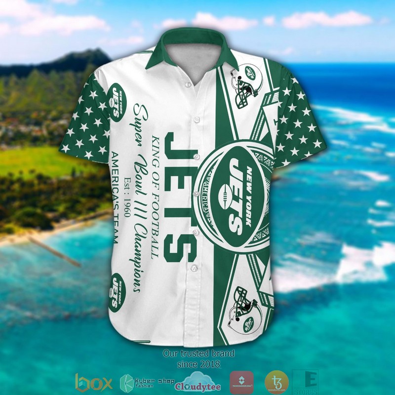 New York Jets King of football Hawaiian Shirt 1 2 3