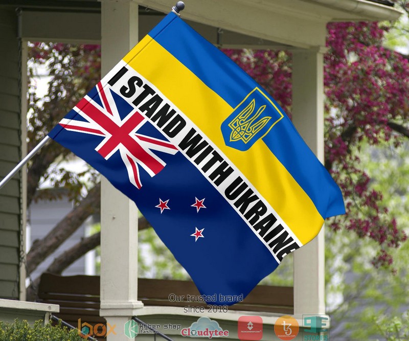 New Zealand I Stand With Ukraine Flag 1 2