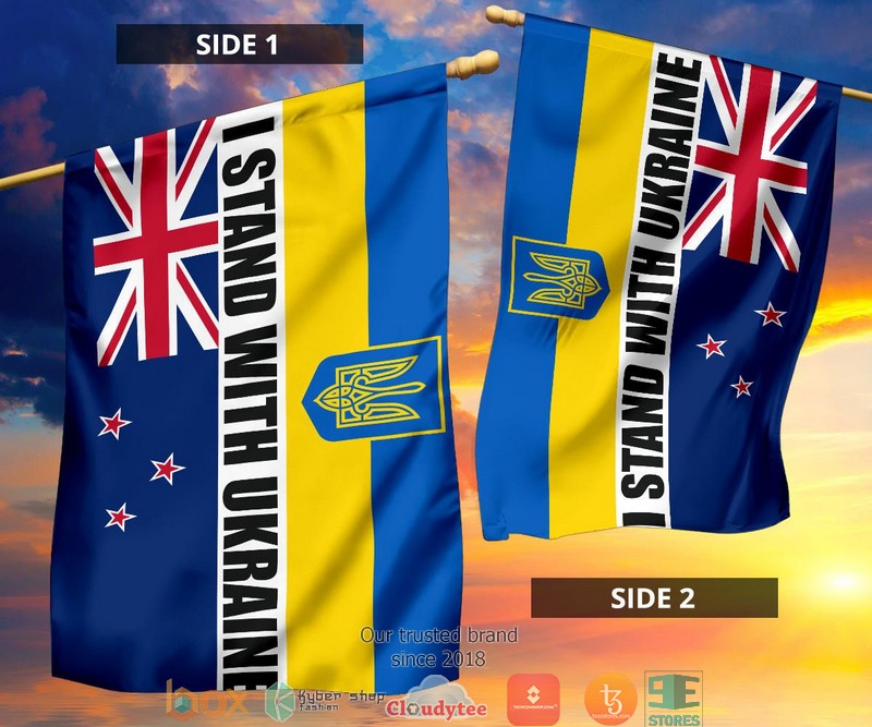 New Zealand I Stand With Ukraine Flag 1 2 3 4