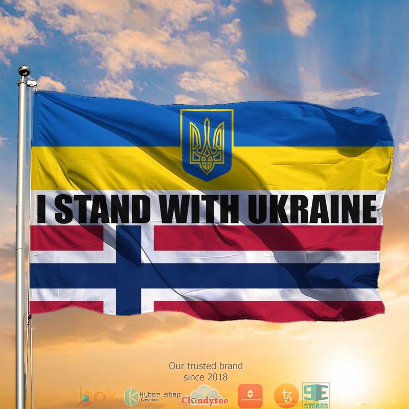 Norway I Stand With Ukraine Flag