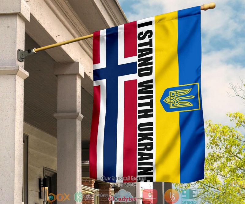 Norway I Stand With Ukraine Flag 1 2 3 4 5 6
