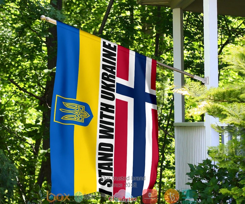 Norway I Stand With Ukraine Flag 1 2 3 4 5 6 7 8
