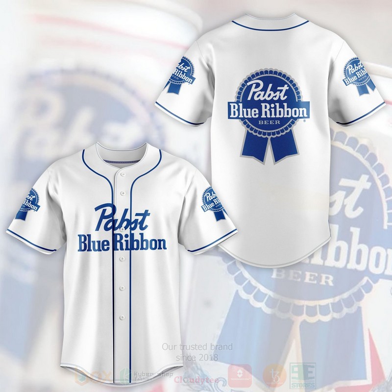 Pabst Blue Ribbon Baseball Jersey Shirt