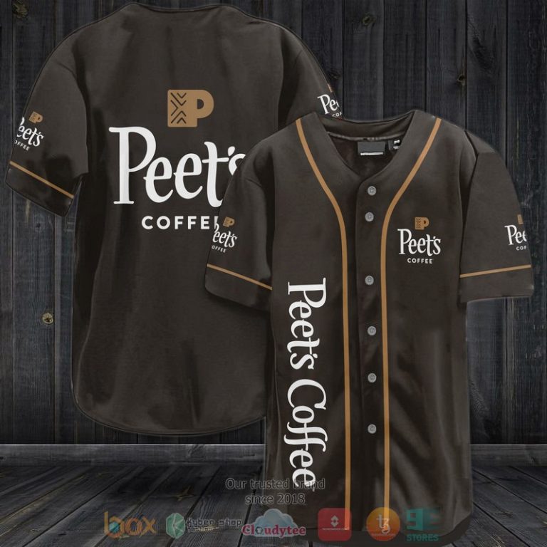 Peets Coffee brown Baseball Jersey