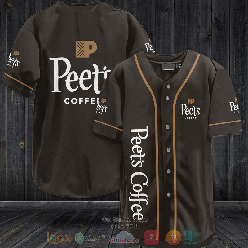 Peets Coffee brown Baseball Jersey