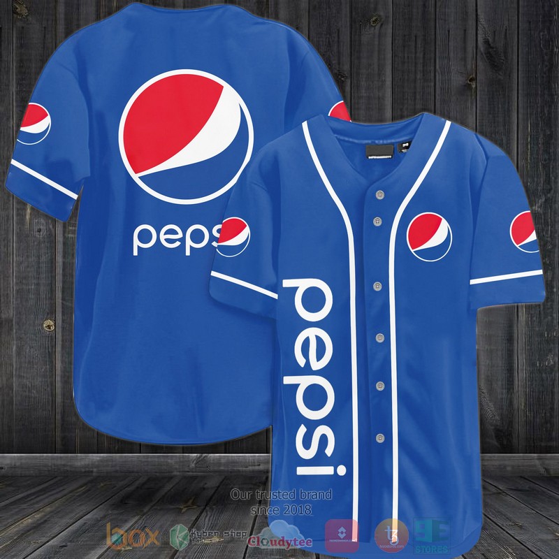 Pepsi logo blue Baseball Jersey