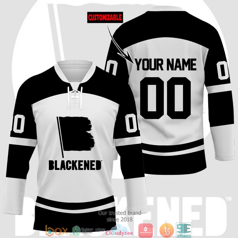 Personalized Blackened Jersey Hockey Shirt