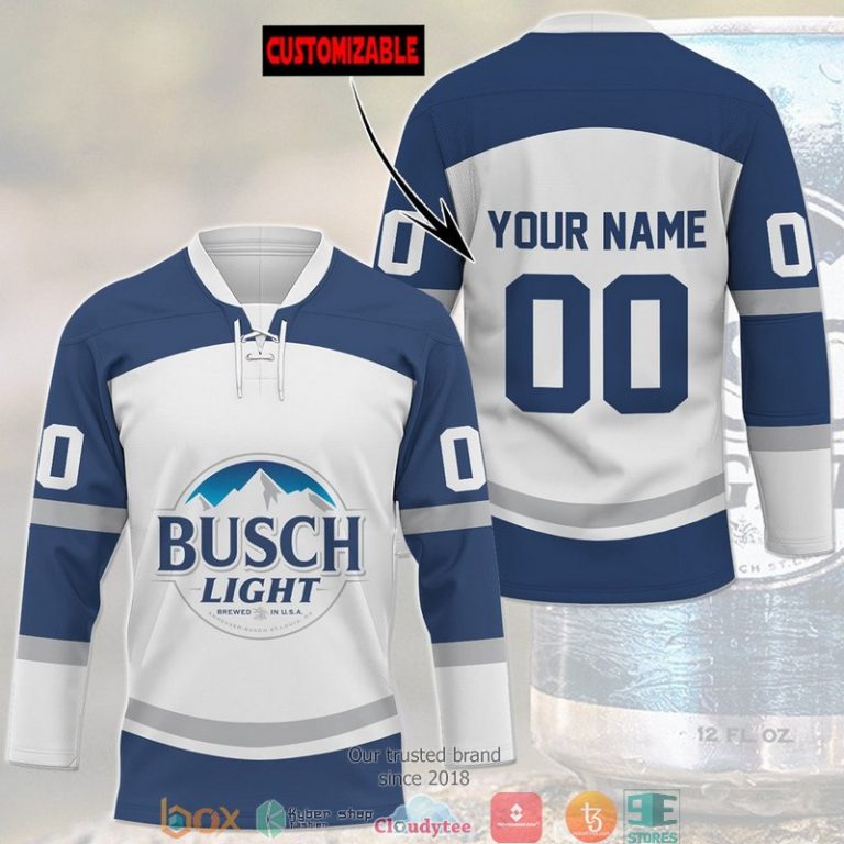 Personalized Busch Light Jersey Hockey Shirt