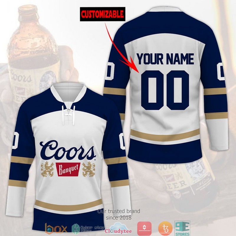 Personalized Coors Banquet Jersey Hockey Shirt