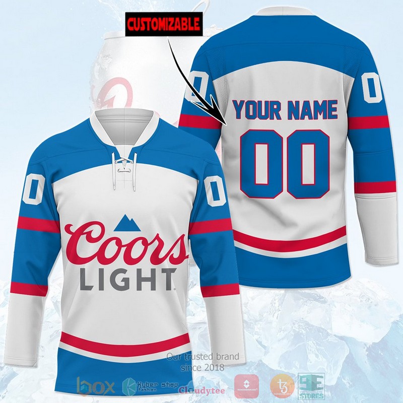 Personalized Coors Light custom Hockey Jersey