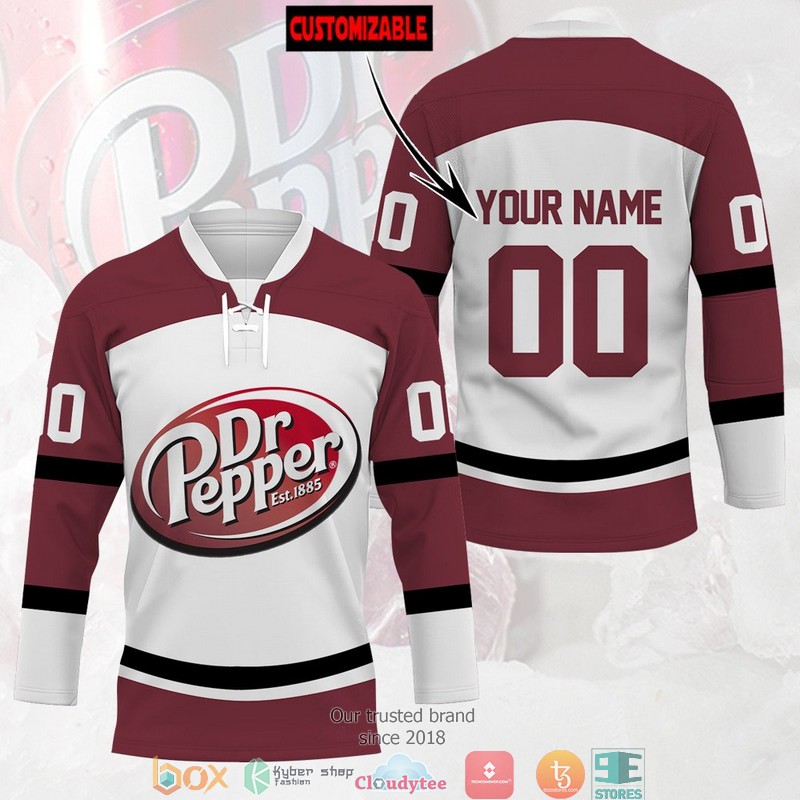 Personalized Dr Pepper Jersey Hockey Shirt