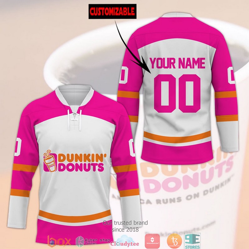 Personalized Dunkin Donut Jersey Hockey Shirt