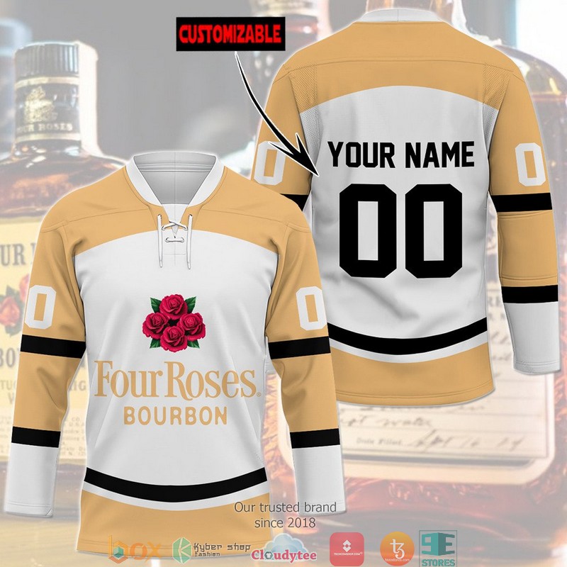 Personalized Four Roses Bourbon Jersey Hockey Shirt