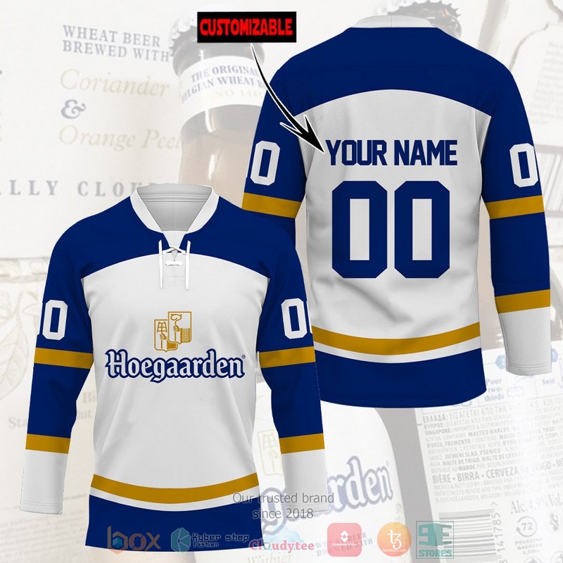 Personalized Hoegaarden beer custom Hockey Jersey