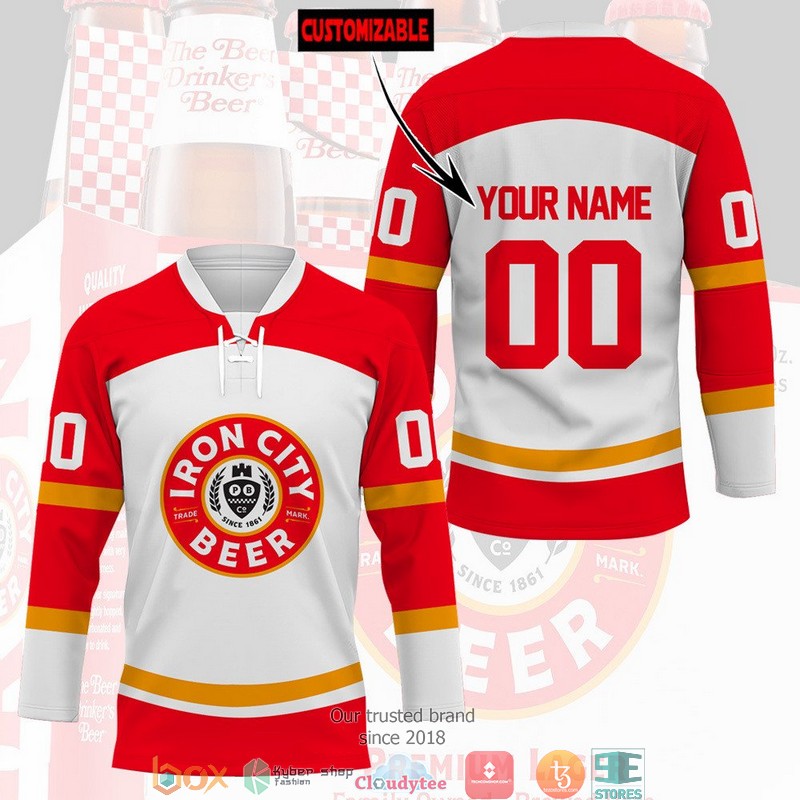 Personalized Iron City beer Jersey Hockey Shirt