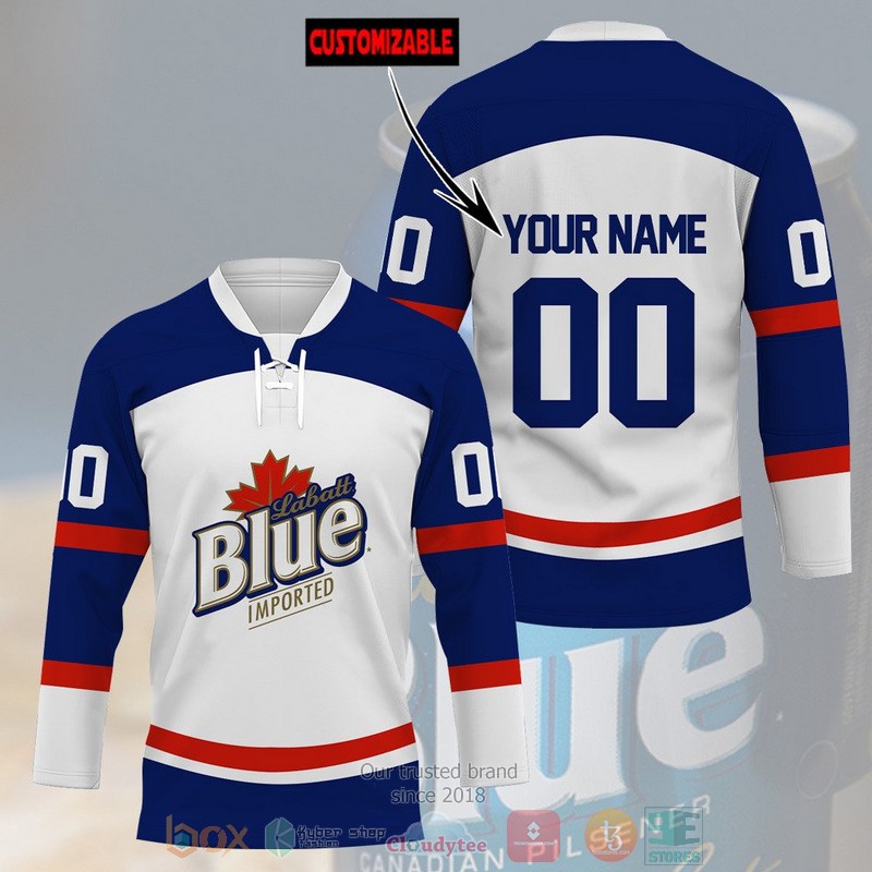 Personalized Labatt Blue Imported custom Hockey Jersey